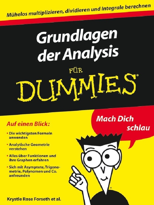 Title details for Grundlagen der Analysis für Dummies by Krystle Rose Forseth - Available